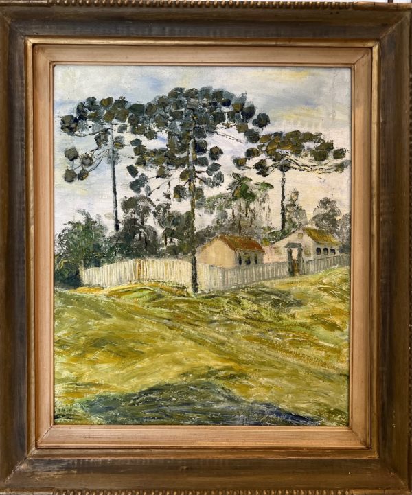 Miguel Bakun obra: Paisagem com Pinheiros, Ost 55 x 45 cm