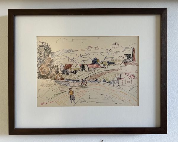 Ida Hannemann de Campos, paisagem II desenho s/ cartão 17 x 24 cm