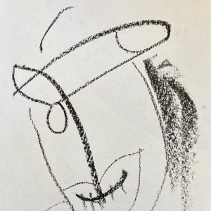 Desenho a giz de cera, Luiz Henrique Schwanke, 31 x 21 cm