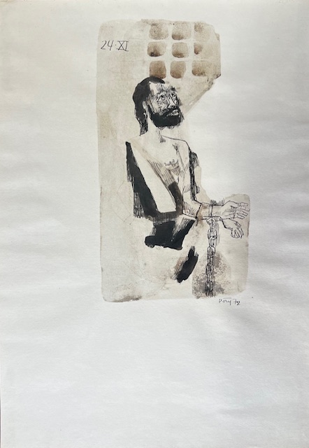 Poty Lazzarotto, nanquim sobre papel , 47 x 32 cm