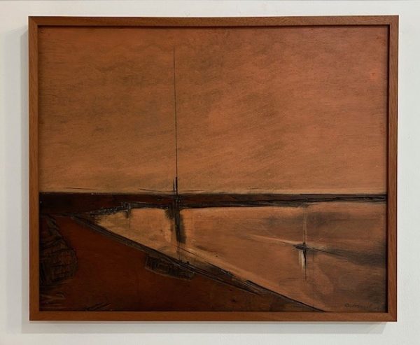 Fernando Calderari, talha em madeira, 45 x 55 cm datada 1971