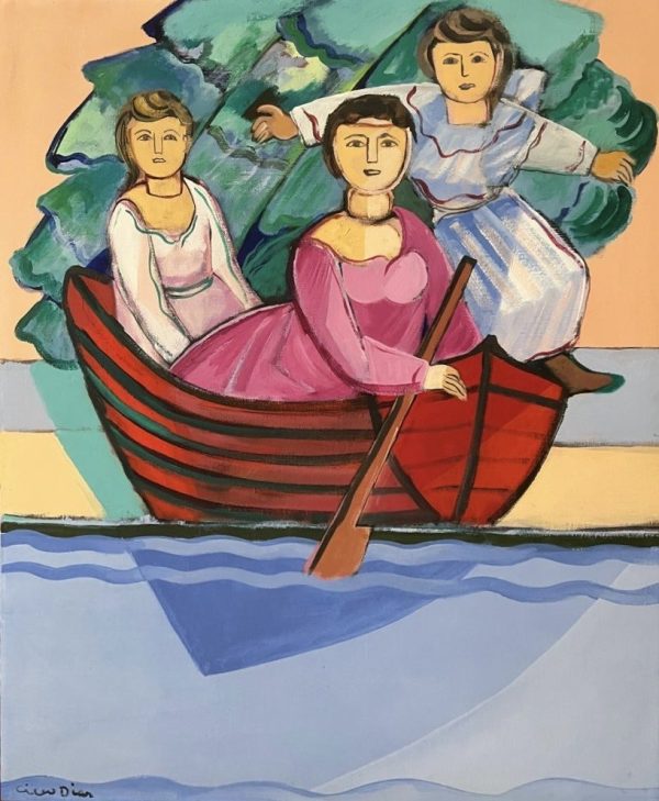 Cícero Dias, Óleo sobre Tela, 60 x 50 cm (obra certificada)