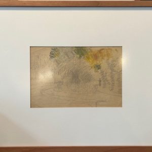 Miguel Bakun, desenho a lápis e tinta, 16 x 24 cm Paisagem