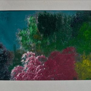 Violeta Franco, óleo sobre cartão 12 x 22 cm