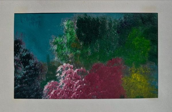 Violeta Franco, óleo sobre cartão 12 x 22 cm