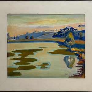 Ida Hannemann de Campos, Óleo sobre Tela, 50x 60 cm , parque barigui