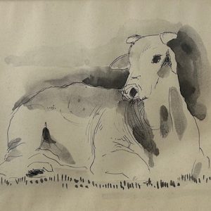 Poty Lazzarotto, desenho a nanquim , 17 x 21 cm , 1963, Boi