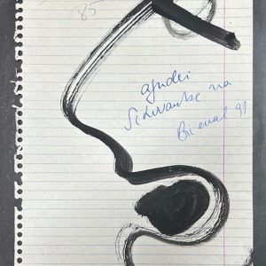 Luiz Henrique Schwanke, desenho a nanquim, datado 1985, 29 x 19 cm n°5