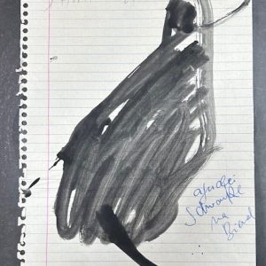 Luiz Henrique Schwanke, desenho a nanquim, datado 1985, 29 x 19 cm n°6
