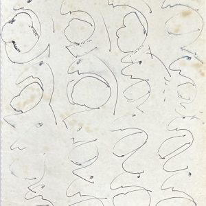 Luiz Henrique Schwanke, "schwanke" desenho a nanquim, 20 x 15 cm datado 1987