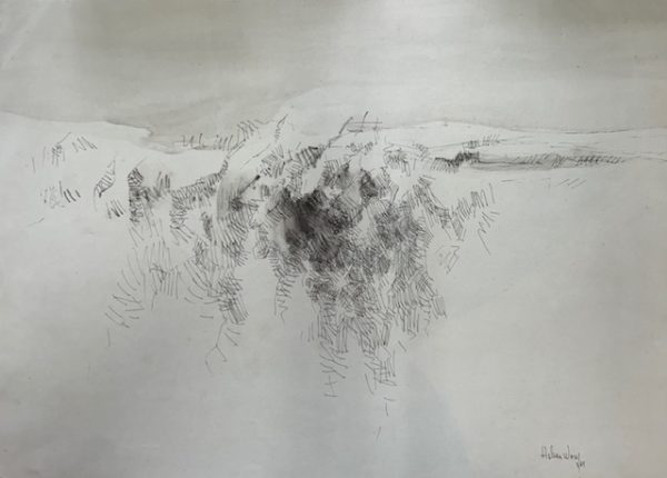 Helena Wong, desenho a nanquim, 50 x 70 cm, datado, 8/64