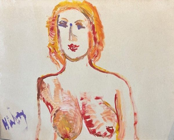 Helena Wong, óleo sobre tela, 40 x 50 cm , "mulher"