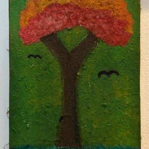José Antonio da Silva, óleo sobre tela, 12 x 9 cm datado 1950, assinado frente e verso