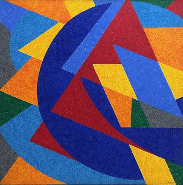 Cláudio Tozzi, acrílico sobre tela, 80 x 80 cm