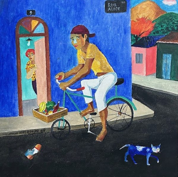 Newton Rezende, Óleo sobre tela, 50 x 50 cm, Rua Alice , casa 9 Nr 88