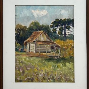 Ricardo Krieger, óleo sobre tela sobre placa, 42 x 32 cm , datado 1977, Paiol, parque Barigui