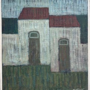 Mário Rubinski, Técnica mista sobre Placa, 45 x 40 cm Assinado: C.I.D.