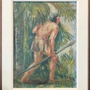 João Turin, óleo sobre cartão, 34 x 25 cm "indio"