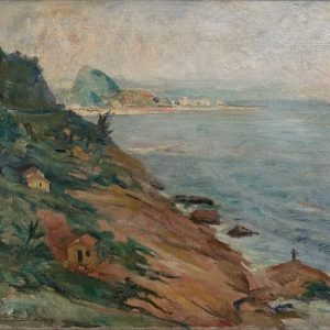 Theodoro de Bona, óleo sobre tela, 50 x 60 cm , datado 1950 , rio de janeiro, pão de açúcar